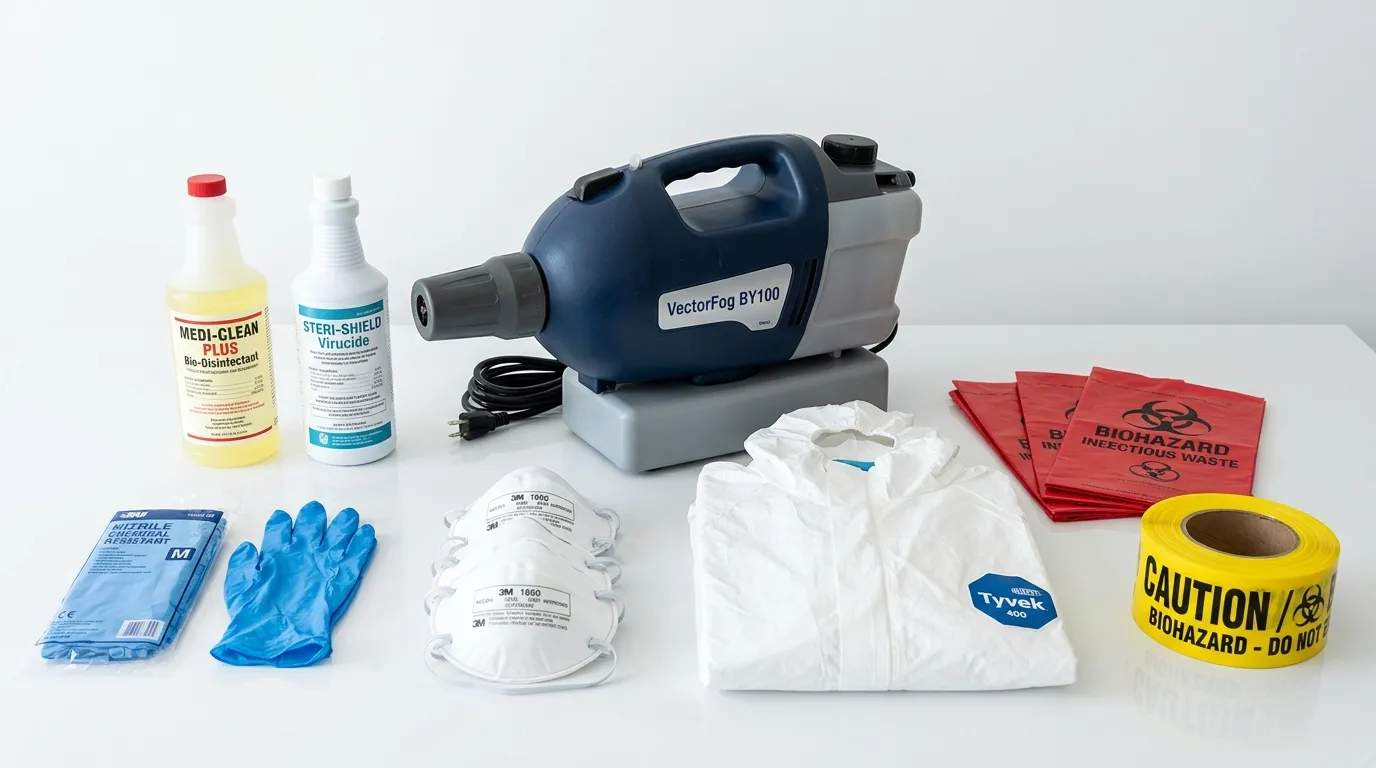 Professional biohazard remediation crew working in Union Gap